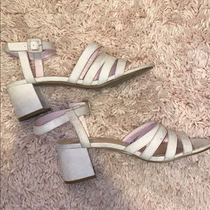 Forever 21 nude pink suede heels